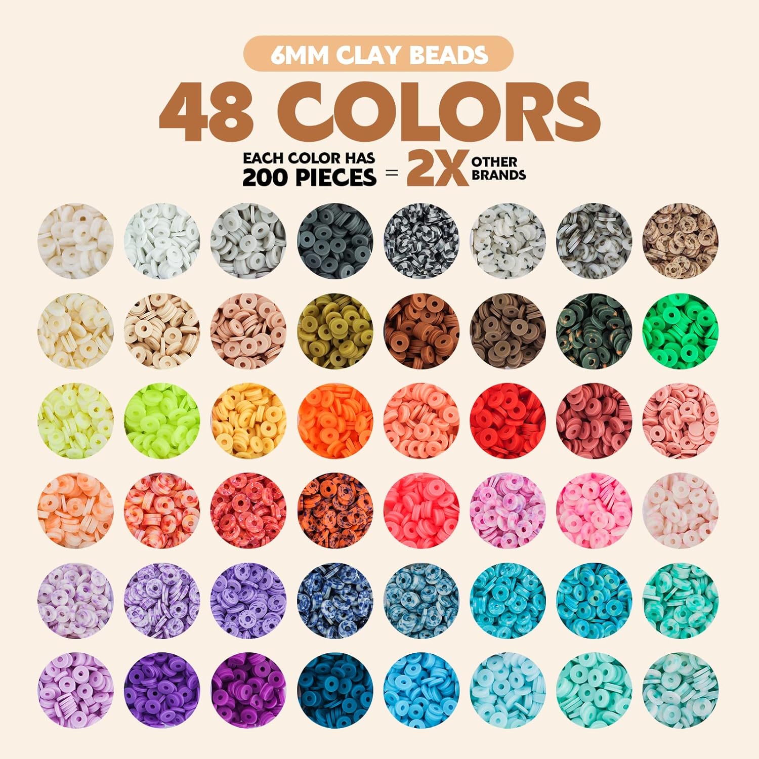 Clay Beads, Bracelet Making Kit, Beads for Jewelry Making, Beads with Charm and Elastic Strings, Jewllery Beads -3 Boxes (10500pcs) Clay Beads, Bracelet Making Kit, Beads for Jewelry Making, Beads with Charm and Elastic Strings, Jewllery Beads -3 Boxes (10500pcs)
